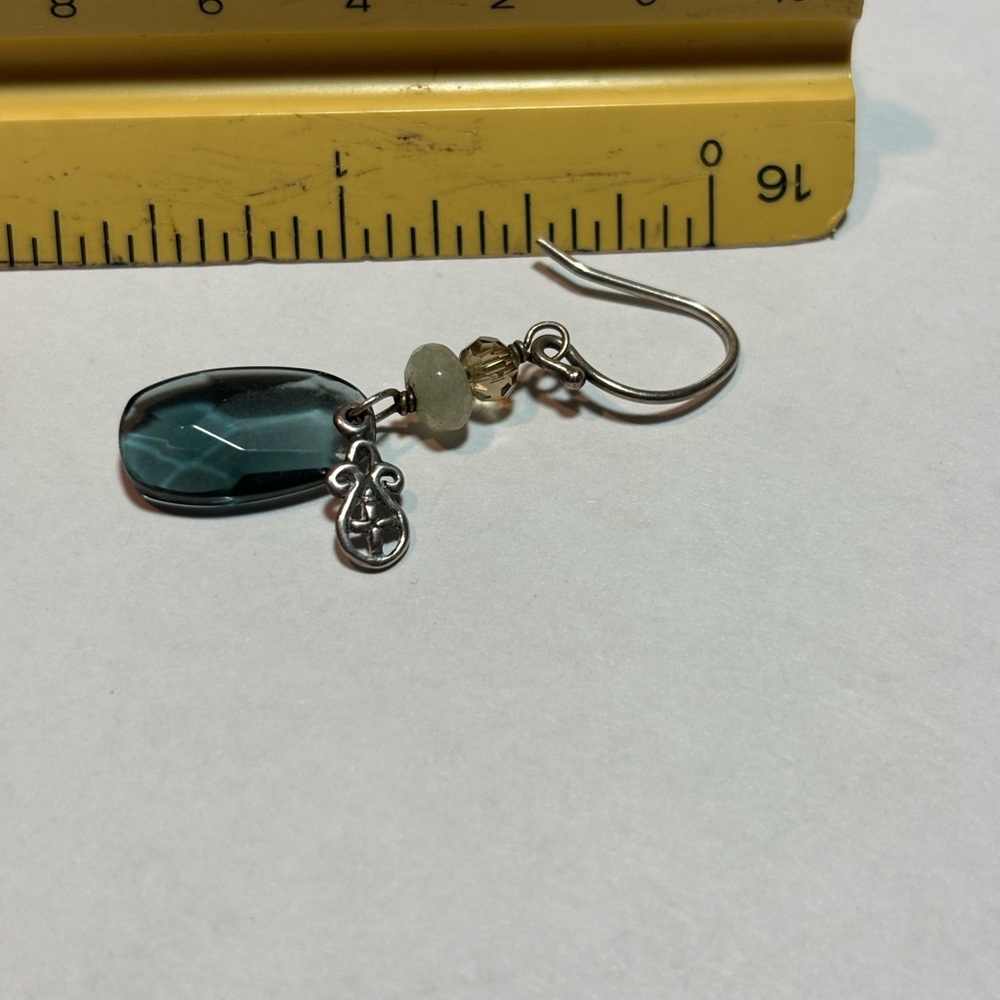 Silpada Sterling evening tide w2435-blue dangle crystal - Picture 3 of 3